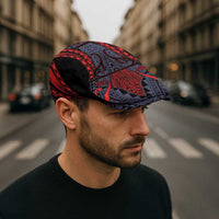 New Zealand Jeff Hat Maori Kiwiana Pattern Tukutuku Motif