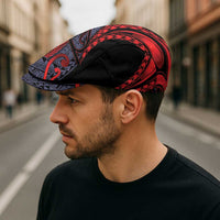 New Zealand Jeff Hat Maori Kiwiana Pattern Tukutuku Motif