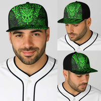 New Zealand Rugby All Green Baseball Net Cap Silver Fern All Black Mix Ta Moko - Polynesian Pride