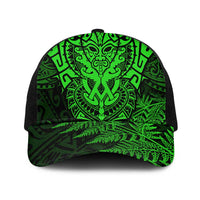 New Zealand Rugby All Green Mesh Trucker Cap Silver Fern All Black Mix Ta Moko - Polynesian Pride