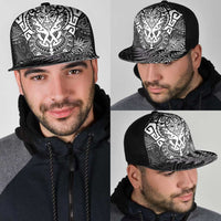 New Zealand Rugby All White Mesh Trucker Cap Silver Fern All Black Mix Ta Moko - Polynesian Pride