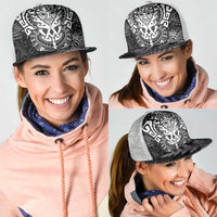 New Zealand Rugby All White Mesh Trucker Cap Silver Fern All Black Mix Ta Moko - Polynesian Pride