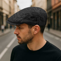 New Zealand Rugby Jeff Hat All Black Fern Maori Tribal Pattern - Polynesian Pride