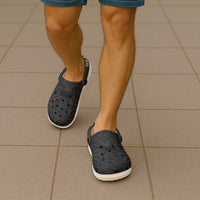 New Zealand Rugby Personalised Clogs Shoes All Black Fern Maori Tribal Pattern - Polynesian Pride