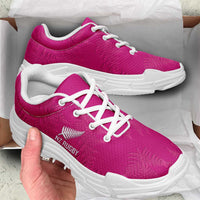 New Zealand Silver Fern Rugby Chunky Sneakers Go Aotearoa World Cup Pink Version - Polynesian Pride