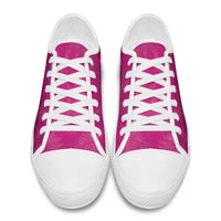New Zealand Silver Fern Rugby Low Top Shoes Go Aotearoa World Cup Pink Version - Polynesian Pride
