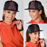 New Zealand Snapback Cap Maori Kiwiana Pattern Tukutuku Motif LT9 - Polynesian Pride