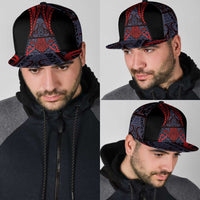New Zealand Snapback Cap Maori Kiwiana Pattern Tukutuku Motif LT9 - Polynesian Pride