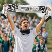 New Zealand WC2026 White Soccer Scarf Silver Fern