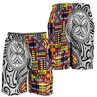 Niue Hiapo and Maori Decoration Tattoos Shorts for Men - Polynesian Pride