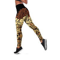 Niue Hiapo Motif Leggings Tapa Classic - Black Ver