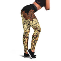 Niue Hiapo Motif Leggings Tapa Classic - Black Ver