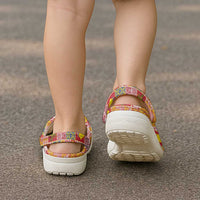 Niue Monuina e Kilisimasi Clogs Shoes Pacific Patchwork Xmas Vibes - Polynesian Pride