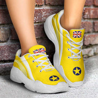 Niue The Rock Chunky Sneakers Flag-Inspired Curve Style