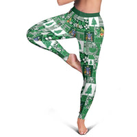 Norfolk Island Meri Krismas Leggings Pacific Patchwork Xmas Vibes LT9 - Polynesian Pride
