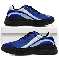 Northern Mariana Islands Chunky Sneakers Flag-Inspired Curve Style