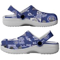 Northern Mariana Islands Magof Nochebuena Clogs Shoes Pacific Patchwork Xmas Vibes - Polynesian Pride