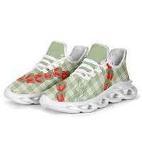 Omaomao Aloha Hawaii Clunky Sneakers Rosebud Lei With Palaka Motif - Polynesian Pride