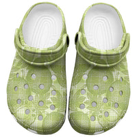 Omaomao Hawaii Breadfruit Palaka Motifs Clogs Shoes