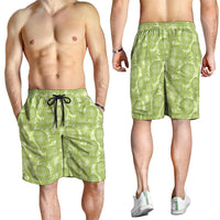 Omaomao Hawaii Breadfruit Palaka Motifs Shorts for Men