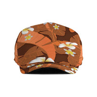 Orange Banana Leaf Hawaii Jeff Hat Lau Maia Plumeria Tropical Summer Vibes