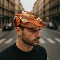 Orange Banana Leaf Hawaii Jeff Hat Lau Maia Plumeria Tropical Summer Vibes