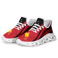 Papua New Guinea Clunky Sneakers Flag-Inspired Curve Style