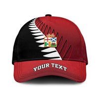 Personalised British Lions New Zealand Classic Cap Half Black Fern LT09