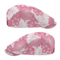 Pink Aloha Hawaii Jeff Hat Monstera Hibiscus Plumeria Seamless Vibes LT14 - Polynesian Pride