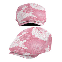 Pink Aloha Hawaii Jeff Hat Monstera Hibiscus Plumeria Seamless Vibes LT14 - Polynesian Pride