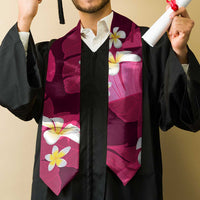 Pink Banana Leaf Hawaii Graduation Stole Lau Maia Plumeria Tropical Summer Vibes