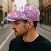 Pink Hawaii Palaka Honohono Pikake Jeff Hat Hawaiian Orchid Lei Polynesian Pattern - Polynesian Pride