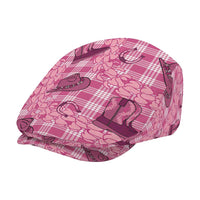 Pink Palaka Hawaii Cowboy Jeff Hat Puakenikeni Lei Paniolo Papale Seamless Vibes - Polynesian Pride