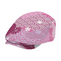 Pink Palaka Japanese Traditional Jeff Hat Asanoha Seigaiha Sakura Motif LT14 - Polynesian Pride