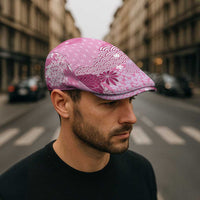 Pink Palaka Japanese Traditional Jeff Hat Asanoha Seigaiha Sakura Motif LT14 - Polynesian Pride