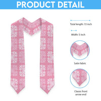 Pink Palaka Quilt Hawaii Graduation Stole Traditional Hawaii-plaid Pattern - Polynesian Pride
