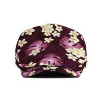 Pink Tropical Hawaii Jeff Hat Seamless Monstera Plumeria Hawaiian Pattern LT14 Pink - Polynesian Pride