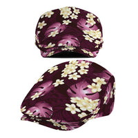 Pink Tropical Hawaii Jeff Hat Seamless Monstera Plumeria Hawaiian Pattern LT14 - Polynesian Pride