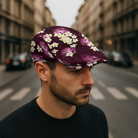 Pink Tropical Hawaii Jeff Hat Seamless Monstera Plumeria Hawaiian Pattern LT14 - Polynesian Pride