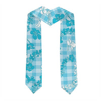 Polu Aloha Hawaii Graduation Stole Plumeria Lei With Palaka Motif - Polynesian Pride