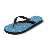 Polu Hawaii Breadfruit Palaka Motifs Flip Flops