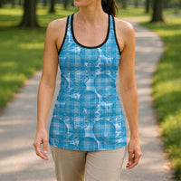 Polu Hawaii Breadfruit Palaka Motifs Hollow Tank Top