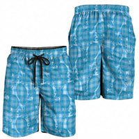 Polu Hawaii Breadfruit Palaka Motifs Shorts for Men
