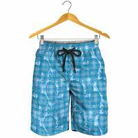 Polu Hawaii Breadfruit Palaka Motifs Shorts for Men