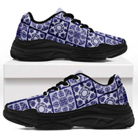 Polu Palaka Quilt Hawaii Chunky Sneakers Hawaiian Tropical Monstera Sea Turtle