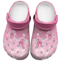 Polynesia Breast Cancer Awareness Clogs Shoes No One Fights Alone Turtle Ribbon - Pink Version LT14 Pink - Polynesian Pride