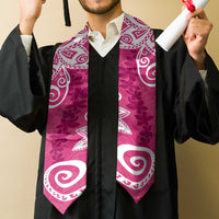 Polynesia Graduation Stole Pink Floral Pattern