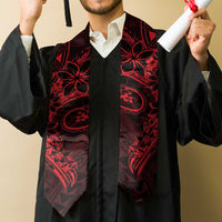 Polynesian Sunset Plumeria Graduation Stole Red Polynesian Tattoo