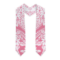 Polynesian Tiare Flower Pink Pastel Graduation Stole