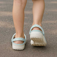 Polynesian Tiare Monstera Seafoam Green Clogs Shoes Liquid Style - Polynesian Pride